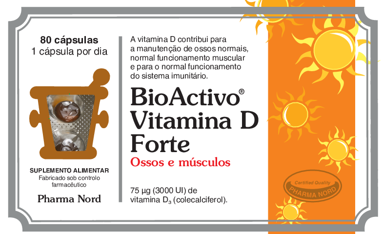 BioActivo Vitamina D Forte 80 cáps.