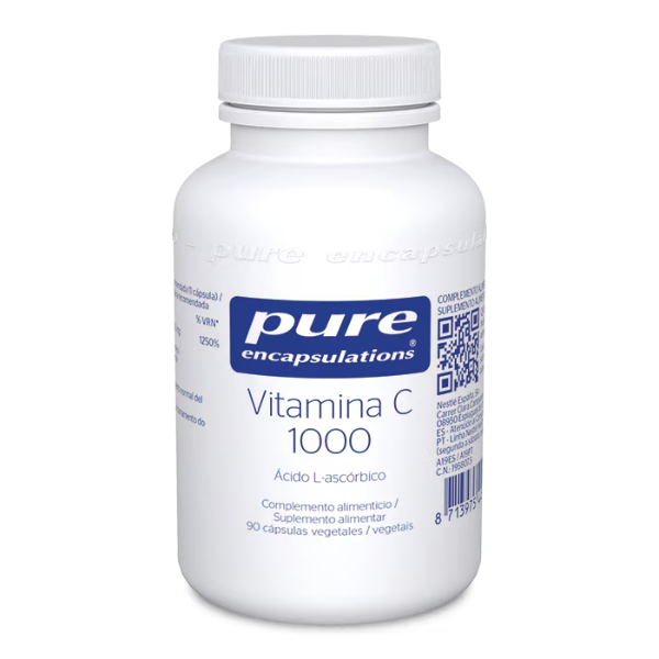 Pure Encapsulations Vitamina C 1000mg Reforço Imunidade 90cp.