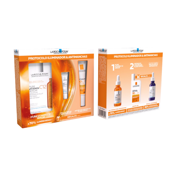 La Roche Posay Coffret Protocolo Iluminador Antimanchas Pure Vitamin C12 + OFERTA Minis