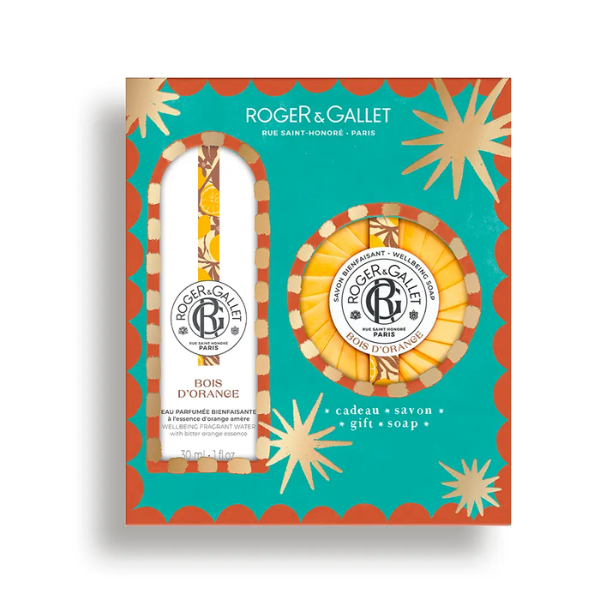 Roger&Gallet Bois D'Orange Coffret Água Perfumada 30ml + Oferta Sabonete 100gr.