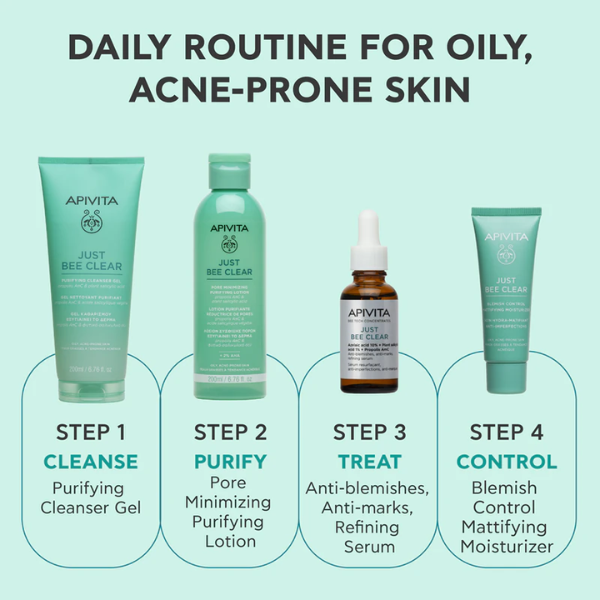 Apivita Just Bee Clear Sérum Redensificador Marcas & Imperfeições 30ml