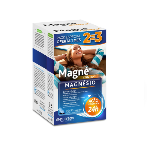 Nutreov Magné Control Suplemento Magnésio Stress Fadiga 24H