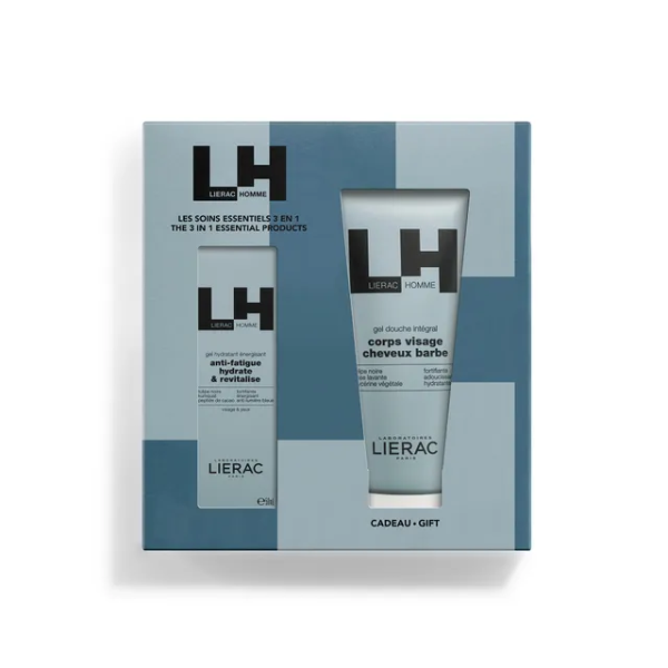 Lierac Homme Coffret Gel Hidratante Energizante 50ml + Oferta Gel Duche Integral 200ml