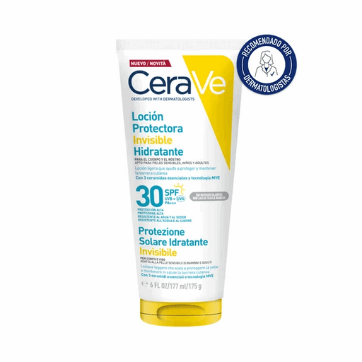 CeraVe Protetor Solar Invisível Hidratante Rosto & Corpo FPS30