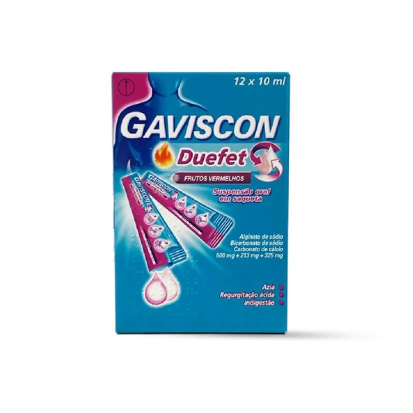 Gaviscon Duefet Frutos Vermelhos Azia Indigestão Saquetas x12
