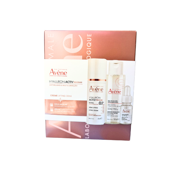 Avène Hyaluron Activ Procedure Kit Rugas & Correção Creme Lifting 30ml + OFERTA Água Micelar 100ml e Sérum 10ml