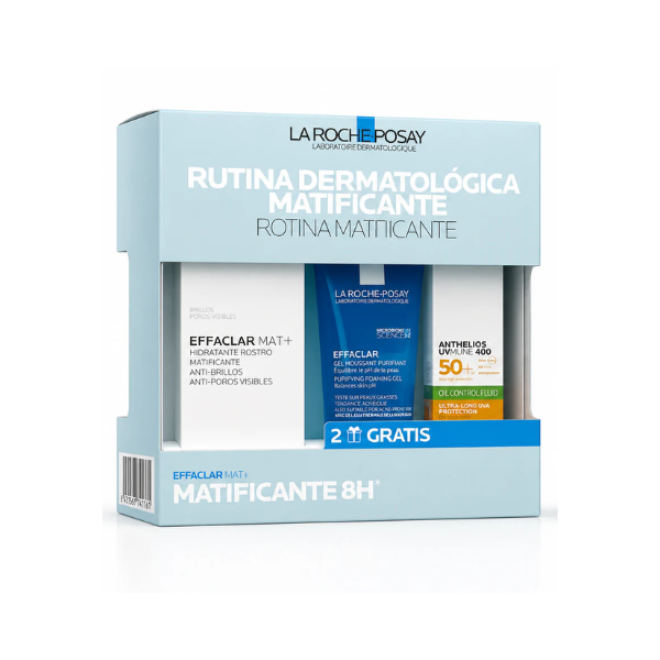 La Roche Posay Coffret Rotina Matificante 8H Effaclar Mat+ + OFERTA Limpeza e Solar