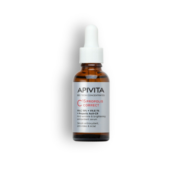 Apivita Bee Tech C15 Sérum Corretor Antirrugas Própolis 30ml
