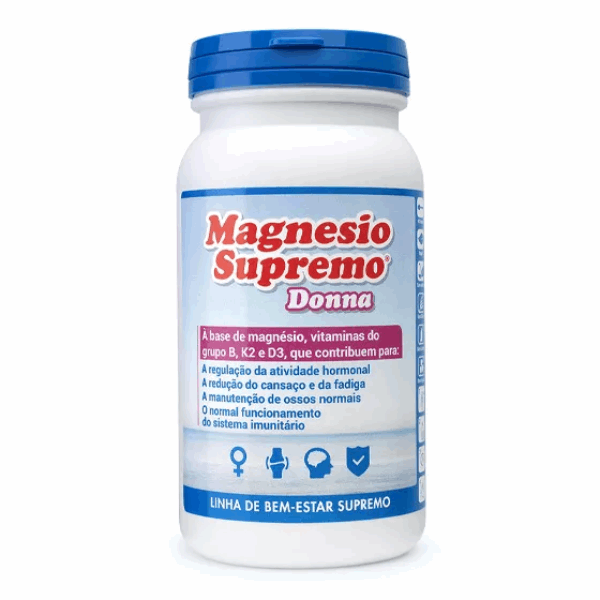 Magnesio Supremo Donna Cansaço Fadiga Bem-Estar Mulher Pó 150gr. + OFERTA Shaker