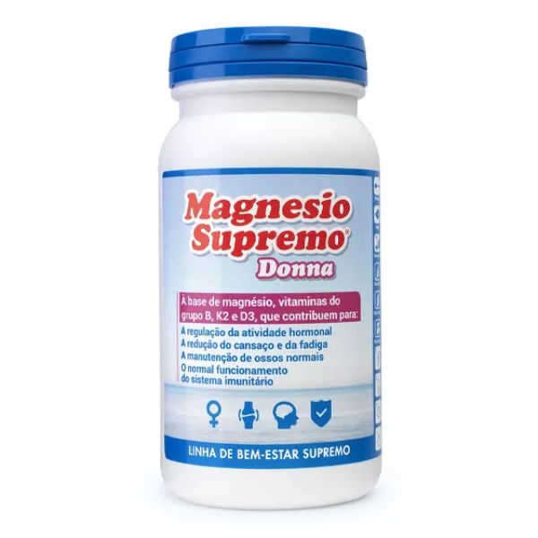 Magnesio Supremo Donna Cansaço Fadiga Bem-Estar Mulher Pó 150gr. + OFERTA Shaker