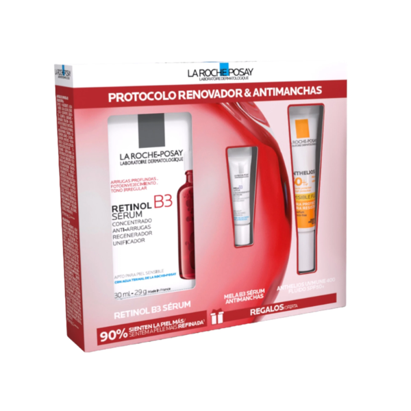 La Roche Posay Coffret Protocolo Renovador Antimanchas Retinol B3 + OFERTA Minis