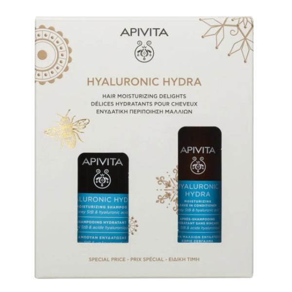 Apivita Hyaluronic Hydra Coffret Cabelo Hidratação & Brilho