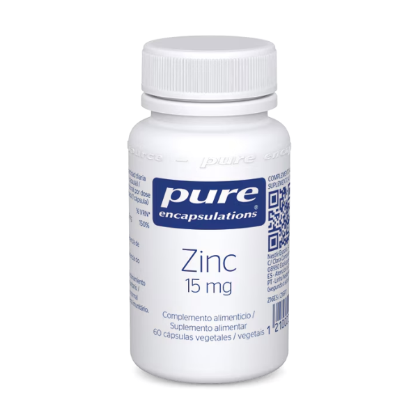 Pure Encapsulations Zinc 15mg Reforço Sistema Imunitário 60cp.