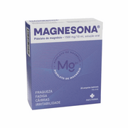 Magnesona Pidolato Magnésio 1500mg/10ml Fadiga Cãibras Músculos Ampolas x20