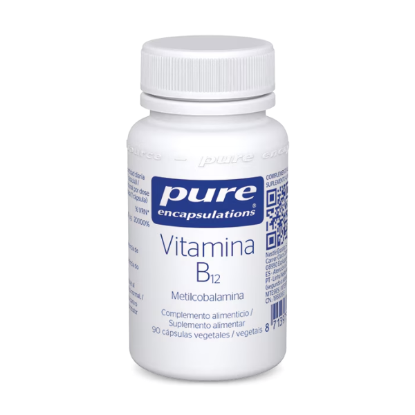 Pure Encapsulations Vitamina B12 Cansaço Fadiga Homocisteína 90cp.