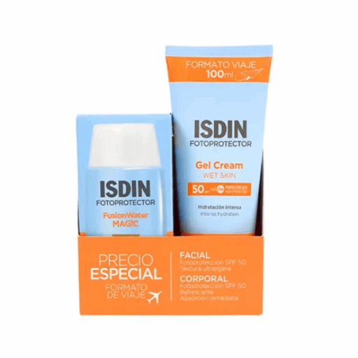Isdin Fotoprotetor Pack Preço Especial Fusion Water Magic 50ml + Gel Cream 100ml