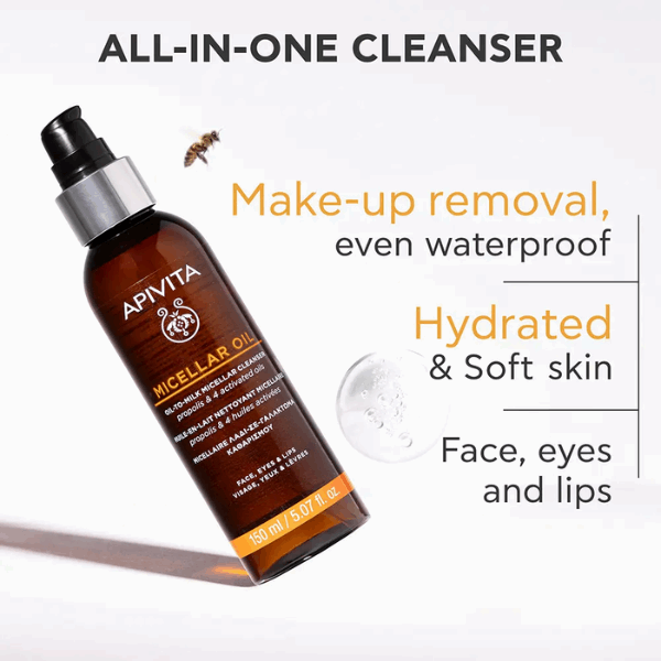 Apivita Óleo Leite Micelar Limpeza Rosto & Olhos 150ml