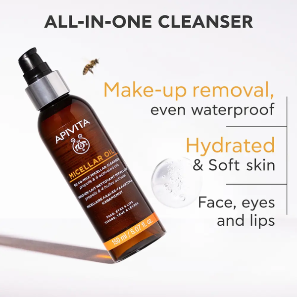 Apivita Óleo Leite Micelar Limpeza Rosto & Olhos 150ml