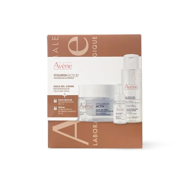 Avène Hyaluron Activ B3 Kit Rugas & Firmeza Aqua Gel-Creme 50ml + OFERTA Água Micelar 100ml e Sérum 10ml