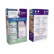 CeraVe Coffret Rotina Pele Mais Glow Espuma Reequilibrante 148ml + Sérum Vitamina C 30ml