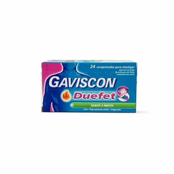 Gaviscon Duefet Menta Azia Indigestão Comprimidos x24