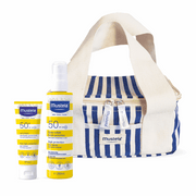 Mustela Solar Spray Leite 200ml + Rosto 40ml Pack Oferta Bolsa Necessaire