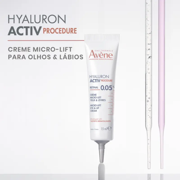 Avène Hyaluron Activ Procedure Creme Olhos/Lábios Micro-Lift 0,05% Retinal 15ml
