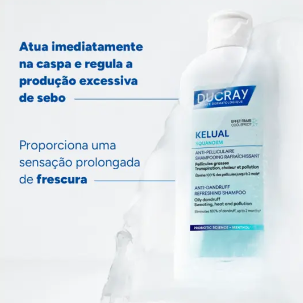 Ducray Kelual Squanorm Refresh Champô Anticaspa Refrescante 400ml