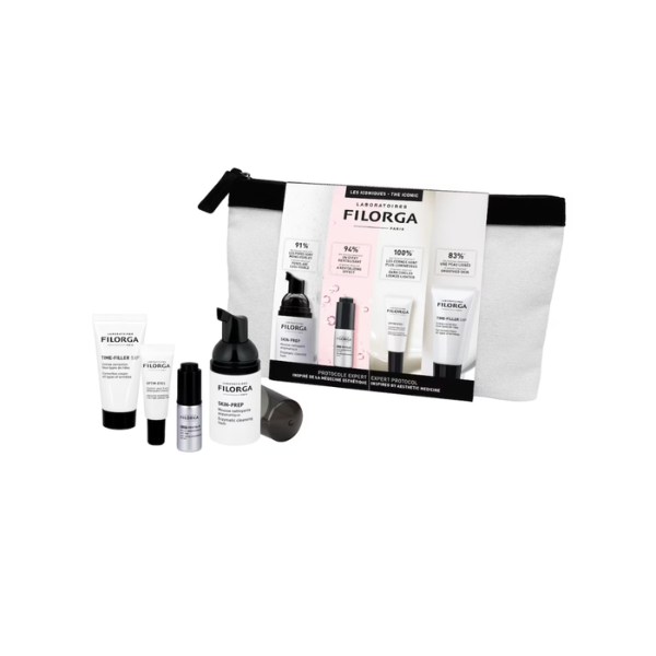Filorga Discovery Kit 2026 Rotina Anti-Idade 4 Passos: Skin-Prep, NCEF-Revitalize, Optim-Eyes, Time-Filler 5XP