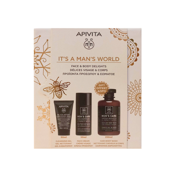 Apivita It's A Man's World Coffret Homem Limpeza & Hidratação