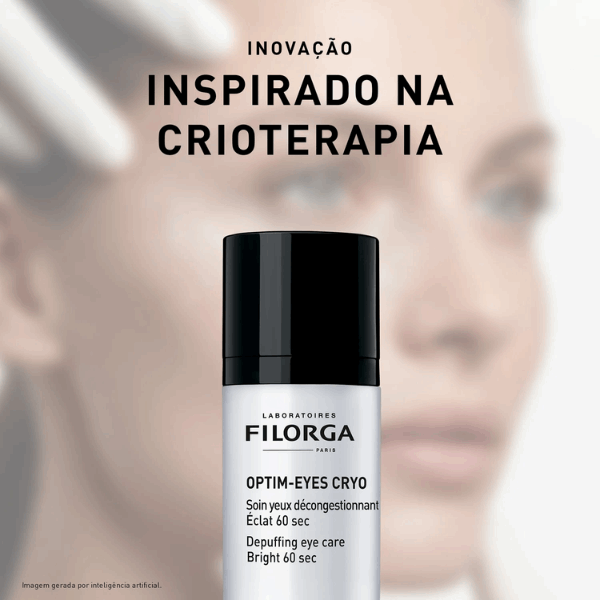 Filorga Optim-Eyes Cryo Cuidado Olhos Inchaço Olheiras 60 Segundos 15ml