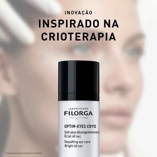 Filorga Optim-Eyes Cryo Cuidado Olhos Inchaço Olheiras 60 Segundos 15ml