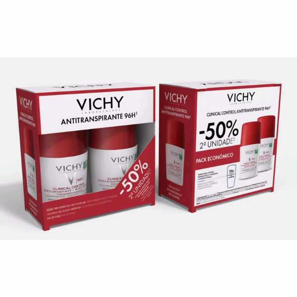 Vichy Clinical Control Antitranspirante 96h Pack Duplo - 50% Desc. 2ª Unid.