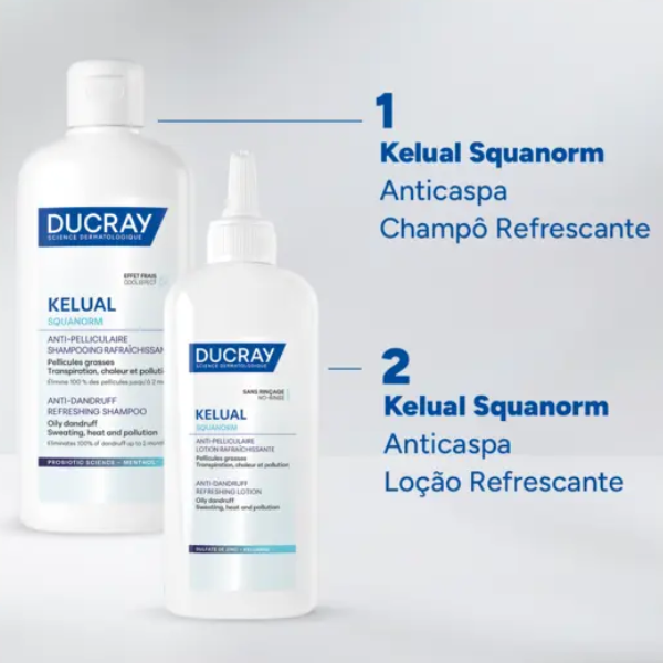 Ducray Kelual Squanorm Refresh Champô Anticaspa Refrescante 400ml