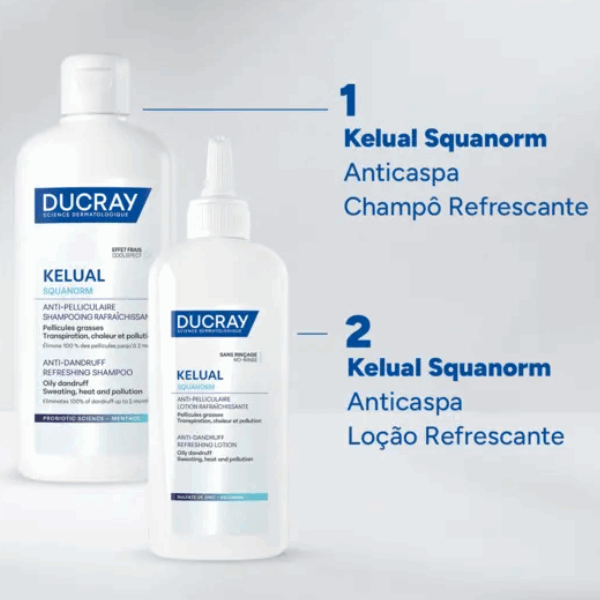 Ducray Kelual Squanorm Refresh Champô Anticaspa Refrescante 400ml