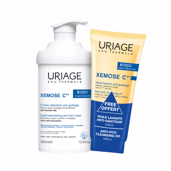 Uriage Xémose C8 Creme Relipidante 400ml + Oferta Óleo Lavante 200ml