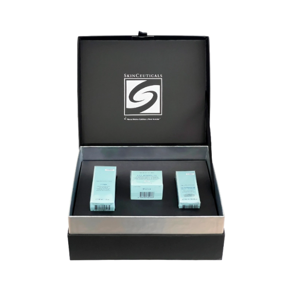 SkinCeuticals Coffret Rugas & Glass Skin P-Tiox + Age Advanced Eye (Oferta HA Intensifier 15ml)