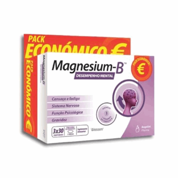 Magnesium-B Desempenho Mental Pack 3x30cp Preço Especial