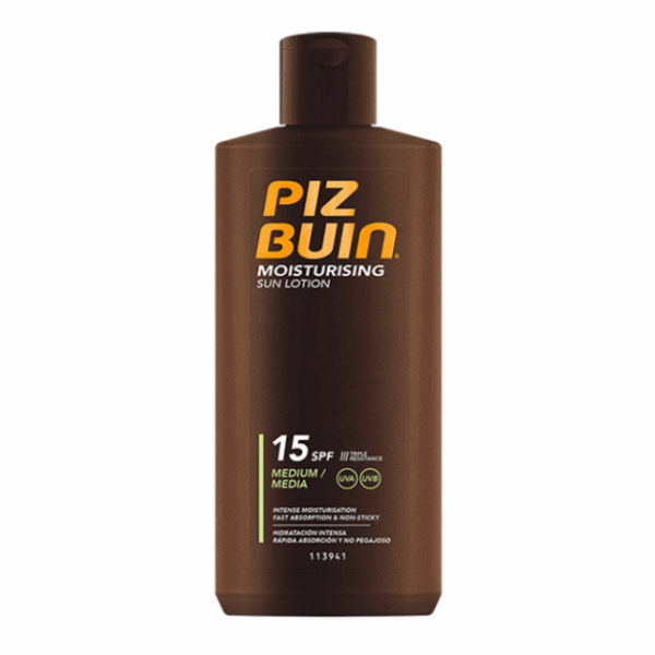 Piz Buin Moisturising Loção Solar Hidratante FPS15