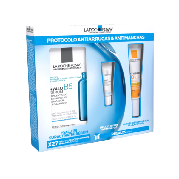 La Roche Posay Coffret Protocolo Antirrugas Antimanchas Hyalu B5 Suractivated + OFERTA Minis