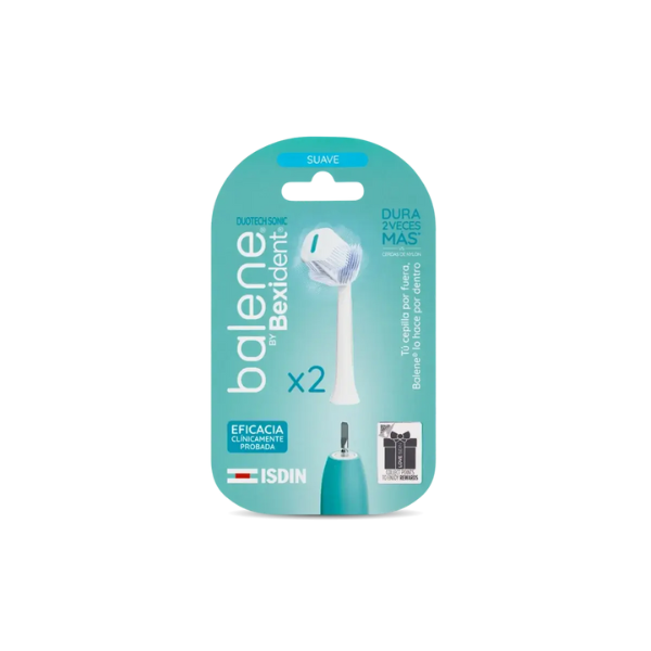 Bexident Balene Duotech Recargas Cabeças Substituição Dureza Suave x2
