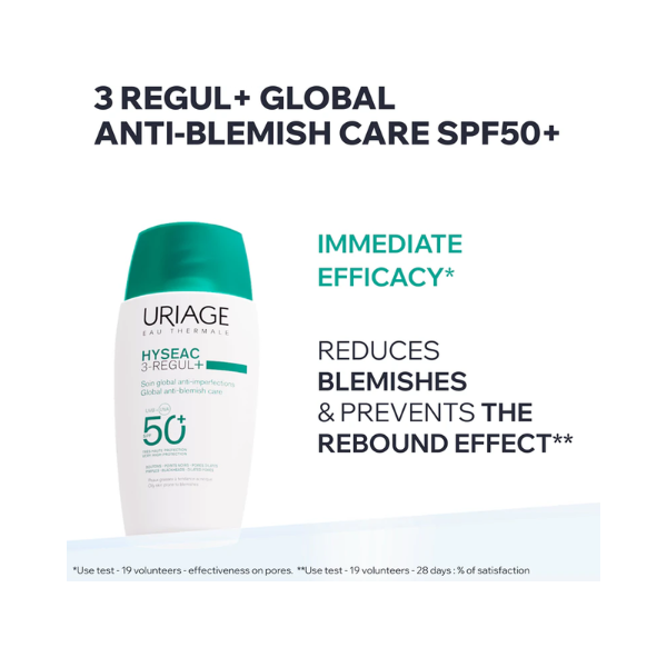 Uriage Hyséac 3-Regul+ Cuidado Global Anti-Imperfeições SPF50+ 40ml
