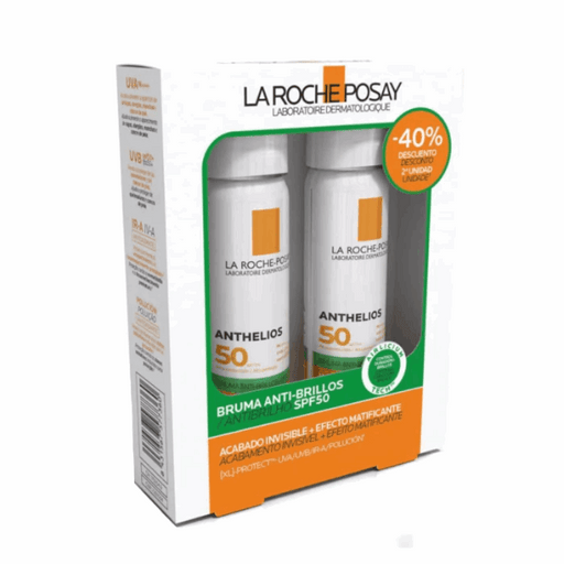 La Roche Posay Anthelios Bruma Anti-Brilho SPF50 Pack Duplo - 40% Desc. 2ª Unid.