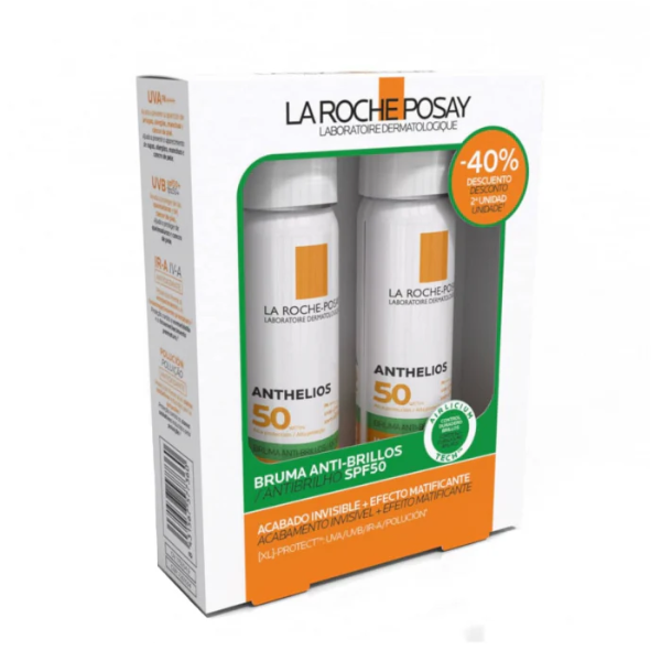 La Roche Posay Anthelios Bruma Anti-Brilho SPF50 Pack Duplo - 40% Desc. 2ª Unid.