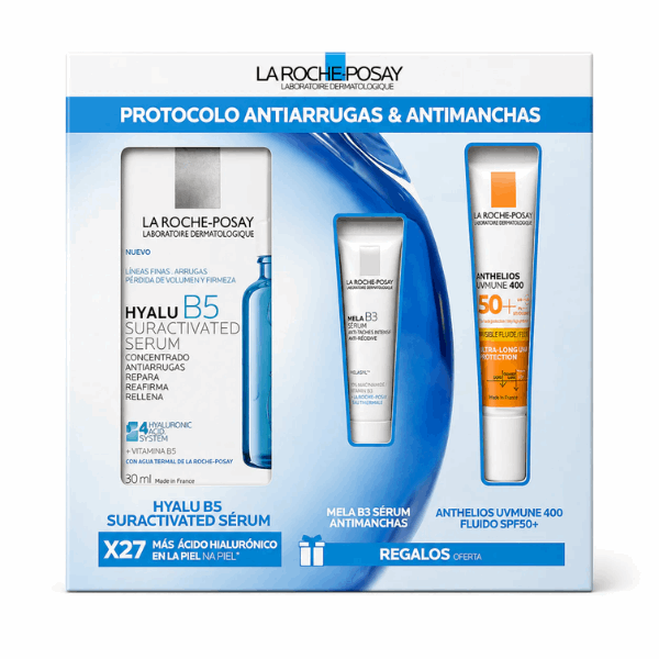 La Roche Posay Coffret Protocolo Antirrugas Antimanchas Hyalu B5 Suractivated + OFERTA Minis