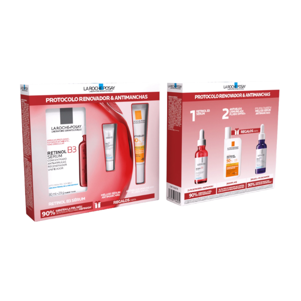 La Roche Posay Coffret Protocolo Renovador Antimanchas Retinol B3 + OFERTA Minis