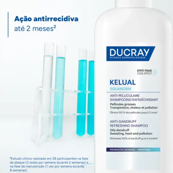 Ducray Kelual Squanorm Refresh Champô Anticaspa Refrescante 400ml