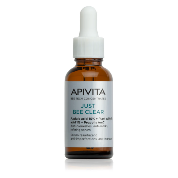 Apivita Just Bee Clear Sérum Redensificador Marcas & Imperfeições 30ml