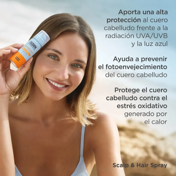 Isdin Fotoprotetor Scalp&Hair Spray Solar Couro Cabeludo e Cabelo FPS50 30ml