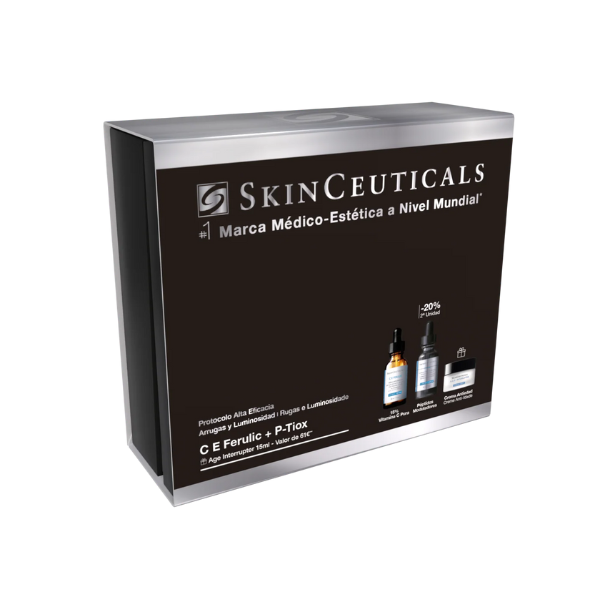 SkinCeuticals Coffret Rugas & Luminosidade C E Ferulic + P-Tiox (Oferta Age Interrupter 15ml)